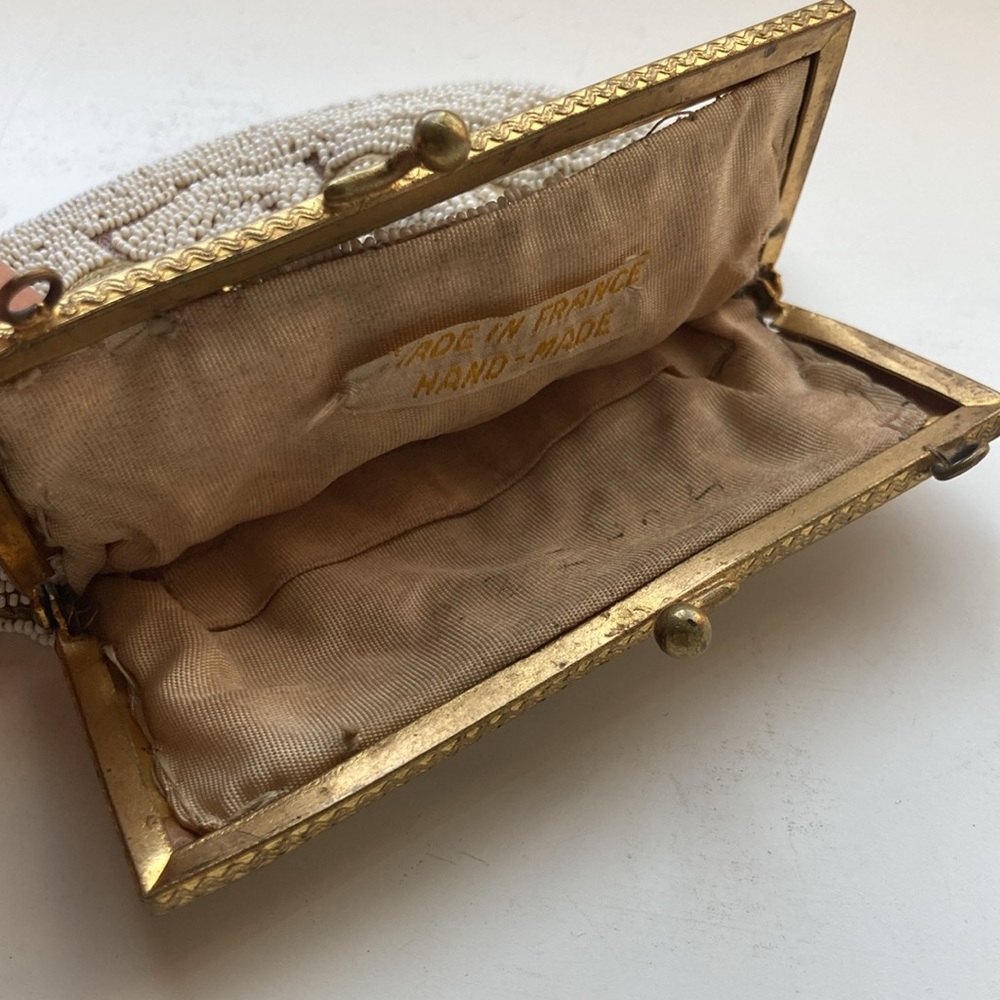 Vintage Beaded Change Purse Seed Beads Made in France authentic original… - Picture 6 of 10